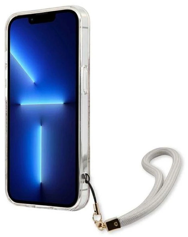Dėklas Guess GUHCP13SHFLSD Apple iPhone 13 mini 5,4″ aukso spalvos hardcase Flower Strap