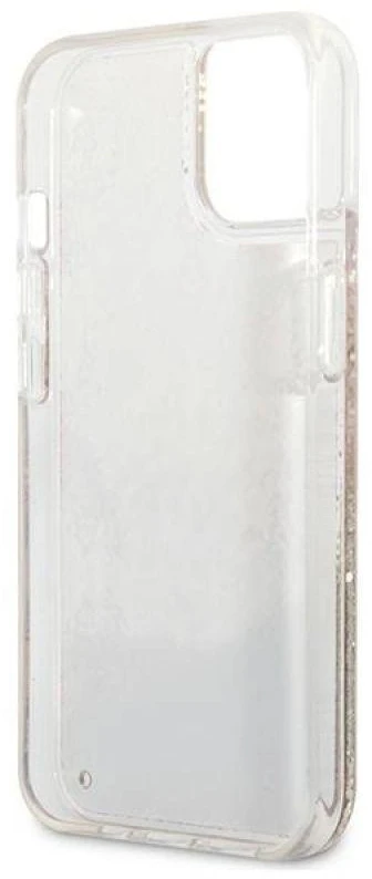 Dėklas GUESS GUHCP13SLFLSD IPHONE 13 MINI 5.4 "GOLD/GOLD HARDCASE PAISLEY LIQUID GLITTER