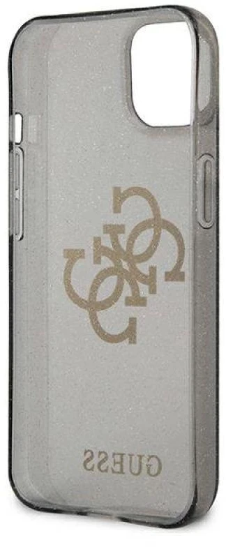 Dėklas GUESS HARDCASE 4G GUHCP13SPCUGL4GBK IPHONE 13 MINI GLITTER BIG LOGO Juodas