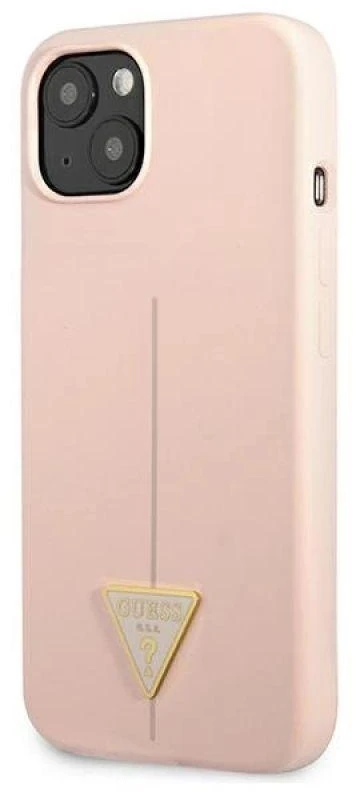 Dėklas GUESS GUHCP13SSLTGP IPHONE 13 MINI 5.4 "Rožinis/Rožinis HARDCASE SILICONE TRIANGLE
