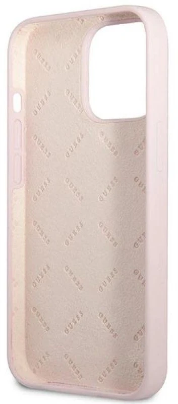 Apple iPhone 13 Pro Max Guess dėklas Silicone Triangle (GUHCP13XSLTGU) violetinės spalvos
