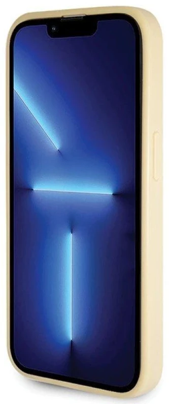 Guess GUHCP14LHG4SGD Apple iPhone 14 Pro 6.1″ auksinis kietas dėklas Glitter Script Big 4G
