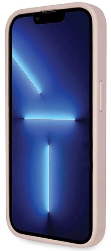 Guess GUHCP14LP4TDSCPP Apple iPhone 14 Pro 6.1″ rožinės spalvos kietas dėklas Crossbody 4G Metal Logo