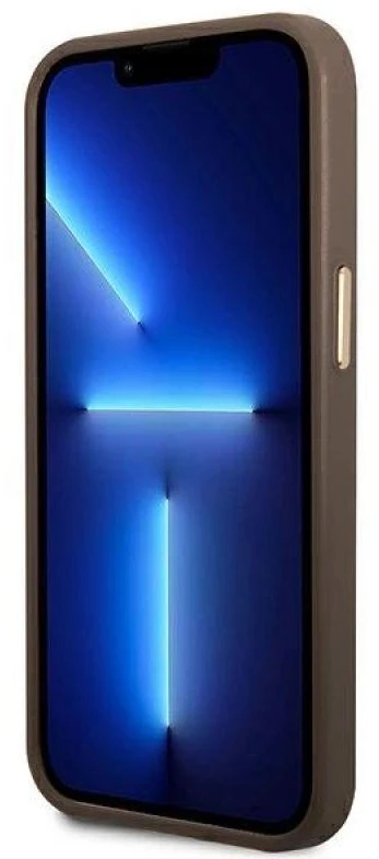 Dėklas GUESS GUHCP14MHG4SHW IPHONE 14 PLUS / 15 PLUS 6.7 "BROWN / BROWN HARD CASE 4G VINTAGE GOLD LOGO