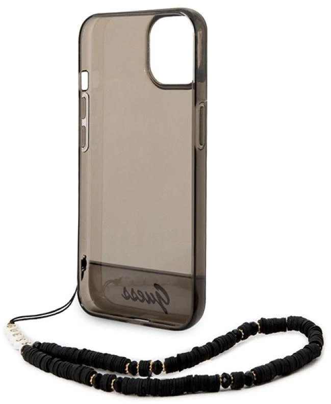 Dėklas GUESS GUHCP14MHGCOHK IPHONE 14 PLUS / 15 PLUS 6.7 "Juodas / Juodas HARDCASE TRANSLUENT PEARL STAP