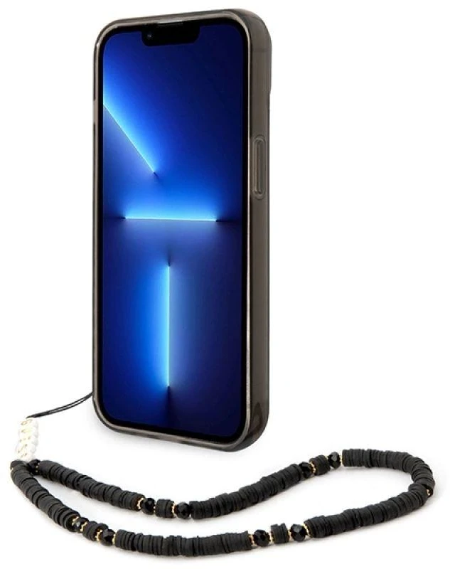Dėklas GUESS GUHCP14MHGCOHK IPHONE 14 PLUS / 15 PLUS 6.7 "Juodas / Juodas HARDCASE TRANSLUENT PEARL STAP