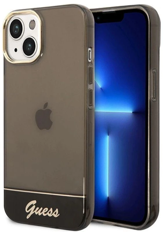 Dėklas GUESS GUHCP14MHGCOK IPHONE 14 PLUS / 15 PLUS 6.7 "Juodas / Juodas HARDCASE TRANSLUCENT