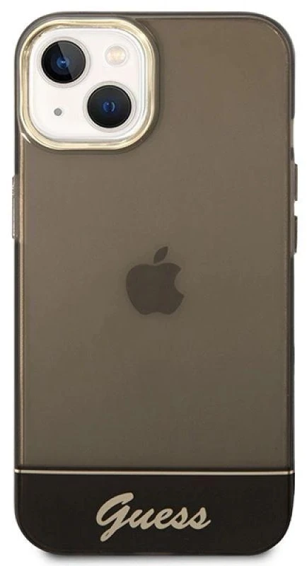 Dėklas GUESS GUHCP14MHGCOK IPHONE 14 PLUS / 15 PLUS 6.7 "Juodas / Juodas HARDCASE TRANSLUCENT