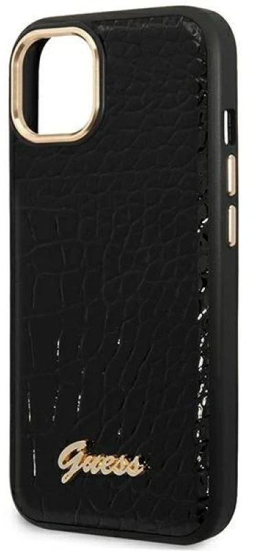 Dėklas Karl Lagerfeld GUESS GUHCP14MHGCRHK IPHONE 14 PLUS / 15 PLUS 6.7 "Juodas / Juodas HARDCASE CROCO COLLECTION