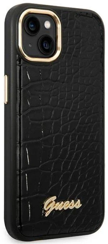Dėklas Karl Lagerfeld GUESS GUHCP14MHGCRHK IPHONE 14 PLUS / 15 PLUS 6.7 "Juodas / Juodas HARDCASE CROCO COLLECTION
