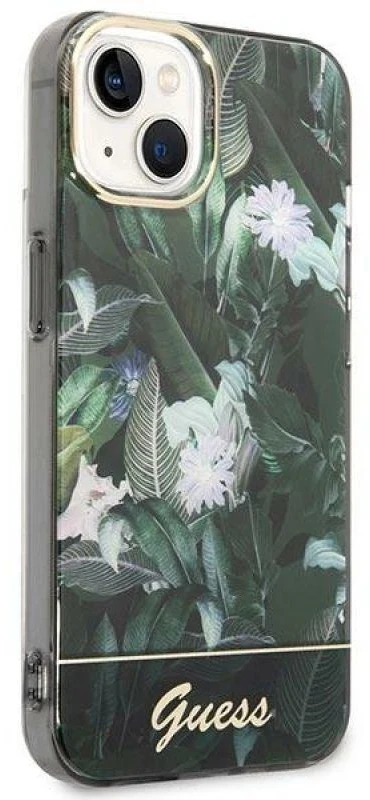 Dėklas GUESS GUHCP14MHGJGHA IPHONE 14 PLUS / 15 PLUS 6.7 "Žalias / Žalias HARDCASE JUNGLE COLLECTION