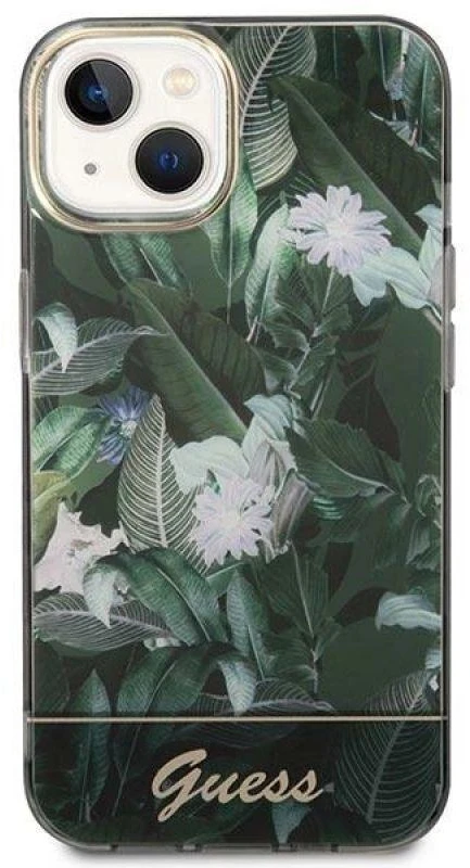 Dėklas GUESS GUHCP14MHGJGHA IPHONE 14 PLUS / 15 PLUS 6.7 "Žalias / Žalias HARDCASE JUNGLE COLLECTION