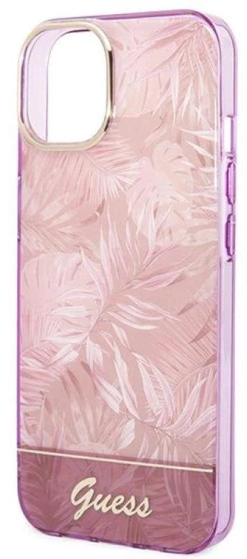 Dėklas GUESS GUHCP14MHGJGHP IPHONE 14 PLUS / 15 PLUS 6.7 "Rožinis / Rožinis HARDCASE JUNGLE COLLECTION