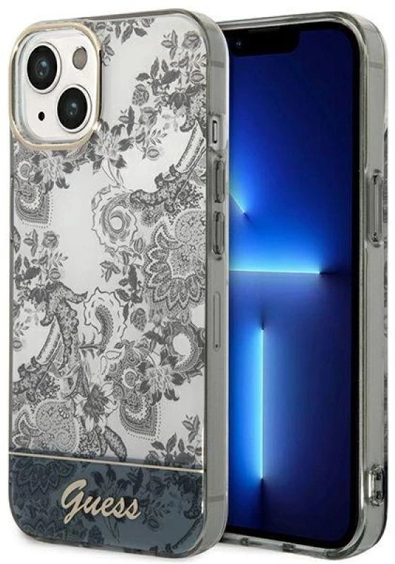 Dėklas GUESS GUHCP14MHGPLHG IPHONE 14 PLUS / 15 PLUS 6.7 "GRAY / GRAY HARDCASE PORCELAIN COLLECTION