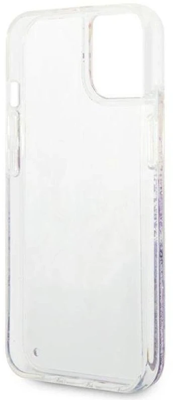 Dėklas GUESS GUHCP14MLFLSU IPHONE 14 PLUS / 15 PLUS 6.7 "PURPLE / PURPLE HARDCASE FLOWER LIQUID GLITTER