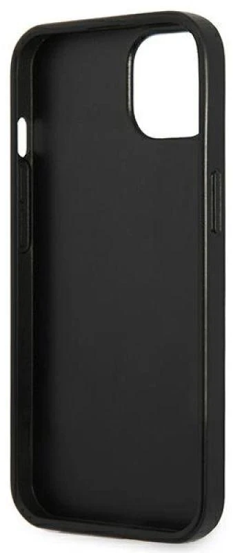 Guess GUHCP14MPSATLG Apple iPhone 14 Plus/ 15 Plus 6.7″ sidabrinis kietas dėklas SaffianoTriangle Logo