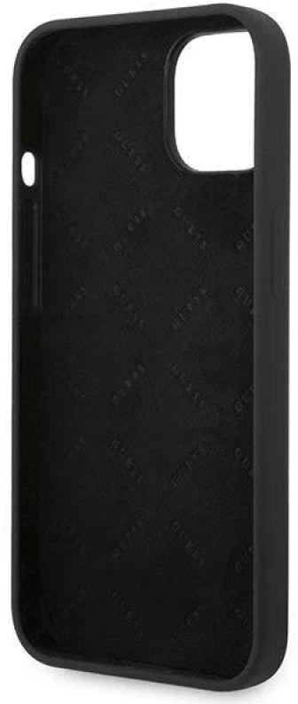 Dėklas GUESS GUHCP14MSLSMK IPHONE 14 PLUS / 15 PLUS 6.7 "Juodas / Juodas HARD CASE SILICONE VINTAGE GOLD LOGO