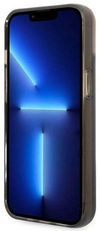 Dėklas Guess GUHCP14SLFCTPK iPhone 14 6.1" juodas/juodas hardcase Liquid Glitter Palm Collection