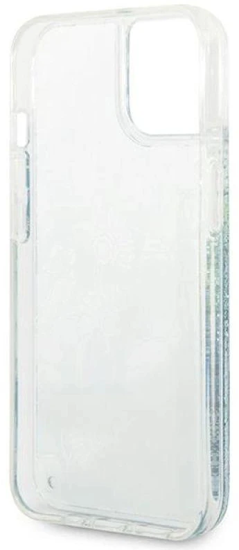 Dėklas Apple GUESS GUHCP14SLFLSN IPHONE 14/15/13 6.1 "Žalias / Žalias HARDCASE FLOWER LIQUID GLITTER