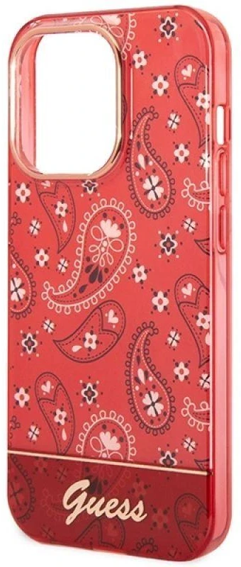 Dėklas GUESS GUHCP14XHGBNHR IPHONE 14 PRO MAX 6.7 "Raudonas/Raudonas HARDCASE BANDANA PAISLEY
