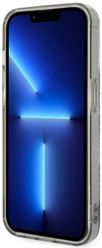 Guess GUHCP14XHGPLHG Apple iPhone 14 Pro Max 6,7″ pilkas kietas dėklas Porcelain Collection