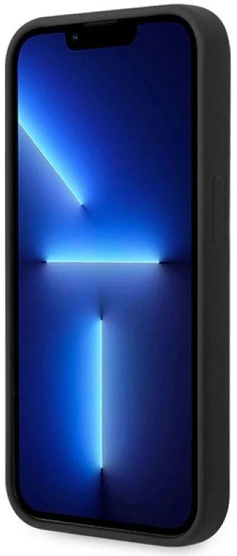Dėklas Guess GUHCP14XSLTGK iPhone 14 Pro Max 6,7" juoda/juodas hardcase Silicone Triangle