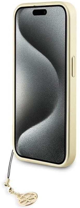 Dėklas Guess GUHCP15LGF4GGR iPhone 15 Pro 6.1" pilka/pilkas hardcase 4G Charms Collection