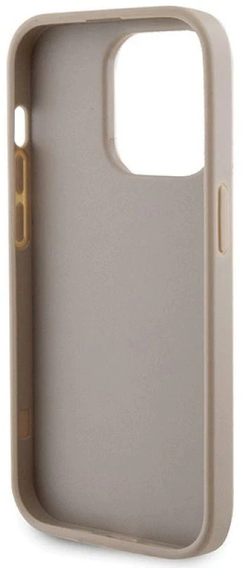Apple iPhone 15 Pro Guess dėklas Strass Metal Logo (GUHCP15LPS4DGPD) aukso spalvos