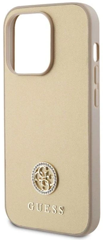 Dėklas GUESS GUHCP15XPS4DGPD IPHONE 15 PRO MAX 6.7 "ZLOTY/GOLD HARDCASE STRASS METAL LOGO