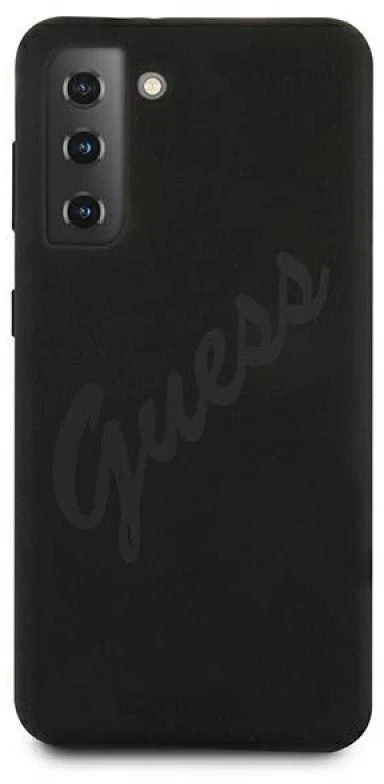 Guess GUHCS21MLSVSBK S21+ G996 juodos spalvos kietas dėklas Script Vintage