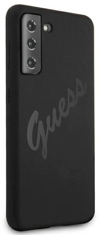 Guess GUHCS21MLSVSBK S21+ G996 juodos spalvos kietas dėklas Script Vintage