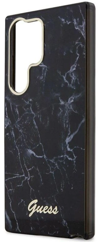 Guess GUHCS23LPCUMAK S23 Ultra S918 juodos spalvos kietas dėklas Marble