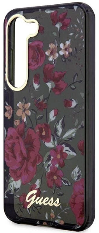 Guess dėklas, skirtas Samsung Galaxy S23 Plus GUHCS23MHCFWSA chaki spalvos HC IML Flower