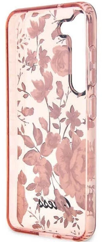 Guess dėklas, skirtas Samsung Galaxy S23 Plus GUHCS23MHCFWSP rožinės spalvos HC IML Flower