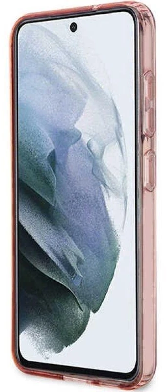 Guess dėklas, skirtas Samsung Galaxy S23 Plus GUHCS23MHCFWSP rožinės spalvos HC IML Flower