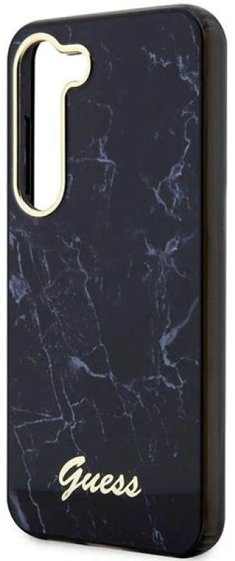 Guess GUHCS23MPCUMAK S23+ S916 juodos spalvos kietas dėklas Marble