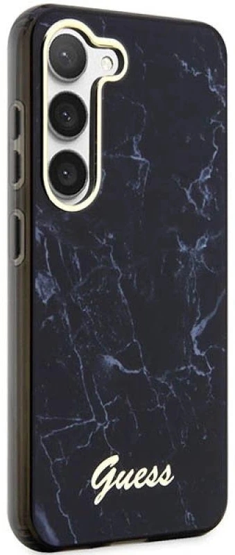 Guess GUHCS23MPCUMAK S23+ S916 juodos spalvos kietas dėklas Marble
