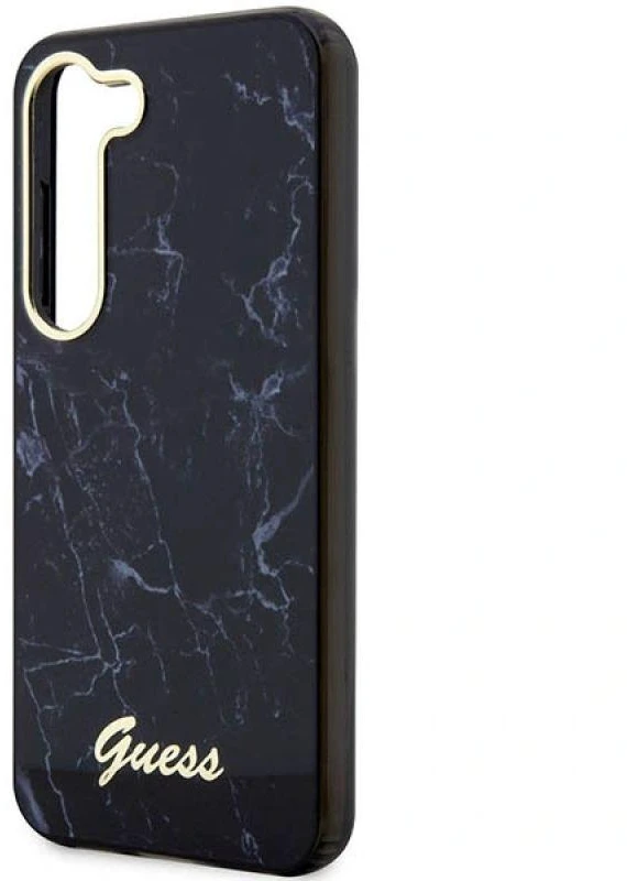 Guess GUHCS23MPCUMAK S23+ S916 juodos spalvos kietas dėklas Marble