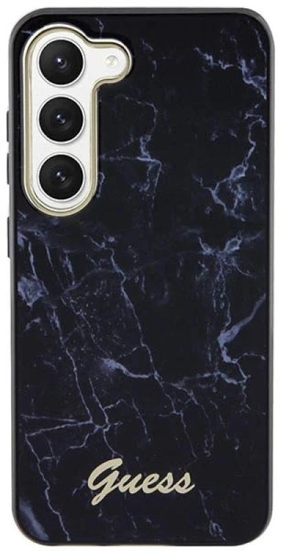 Guess GUHCS23MPCUMAK S23+ S916 juodos spalvos kietas dėklas Marble