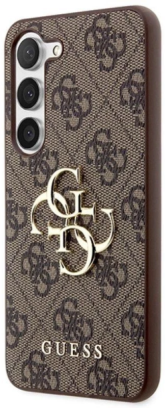 Dėklas GUESS GUHCS23S4GBBR S23 S911 BRONZE/BROWN HARDCASE 4G BIG METAL LOGO