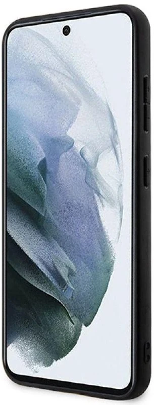 Samsung Galaxy S23 Guess dėklas 4G Big Metal Logo (GUHCS23S4GMGGR) pilkos spalvos