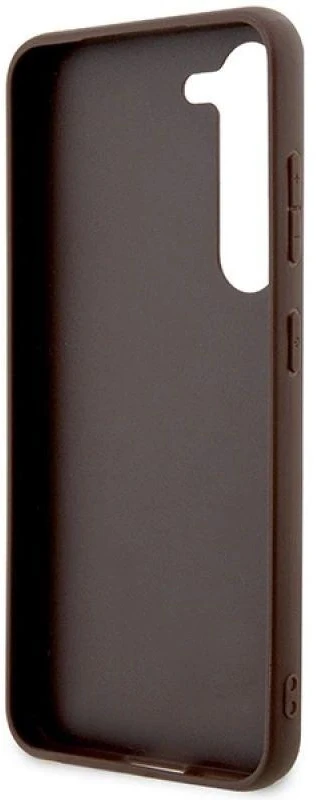 Guess GUHCS23SG4GFBR S23 S911 rudos spalvos kietas dėklas 4G Metal Gold Logo