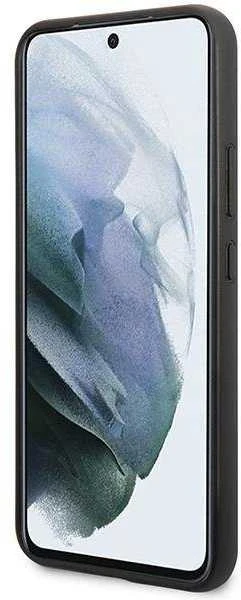 Samsung Galaxy S23 Guess dėklas 4G Metal Gold Logo (GUHCS23SG4GFGR) pilkos spalvos