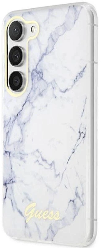 Guess GUHCS23SPCUMAH S23 S911 baltos spalvos kietas dėklas Marble