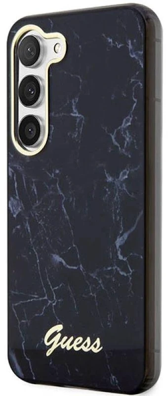 Guess GUHCS23SPCUMAK S23 S911 juodos spalvos kietas dėklas Marble