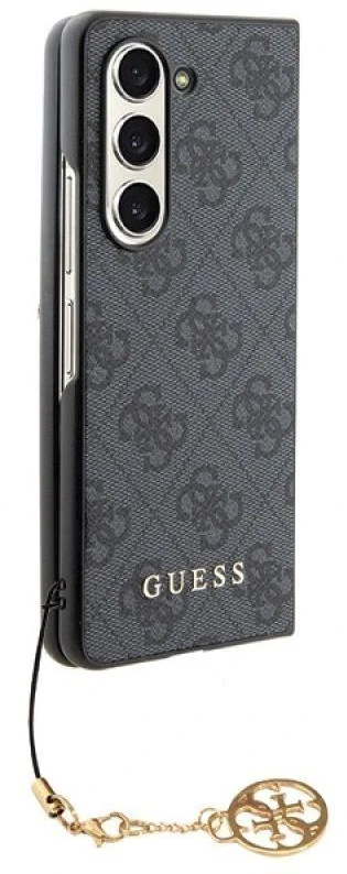 Samsung Galaxy Z Fold 5 Guess Dėklas 4G Charms Collection (GUHCZFD5GF4GGR) pilkos spalvos
