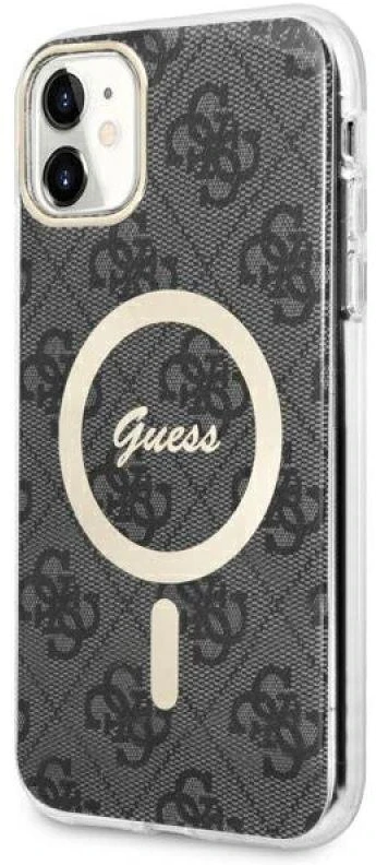 Dėklas GUESS GUHMN61H4STK IPHONE 11 6.1 "Juodas/Juodas HARDCASE 4G MAGSAFE