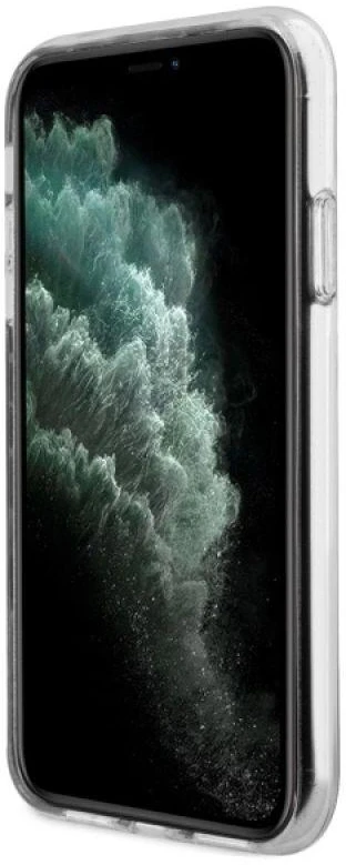 Guess GUHMN61H4STP Apple iPhone 11 6.1″ rožinės spalvos kietas dėklas 4G MagSafe