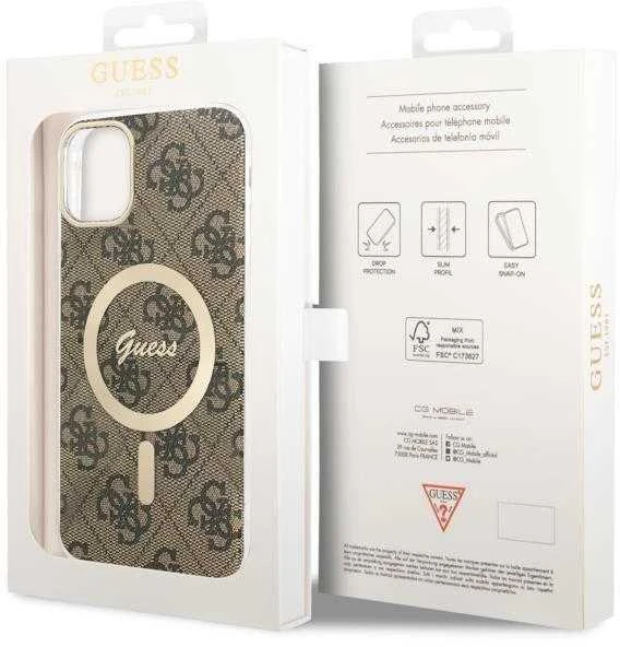 GUESS GUHMN61H44 IPHONE 11 6.1" RUDAS/RUDAS KIETAS DĖKLAS 4G MAGSAFE