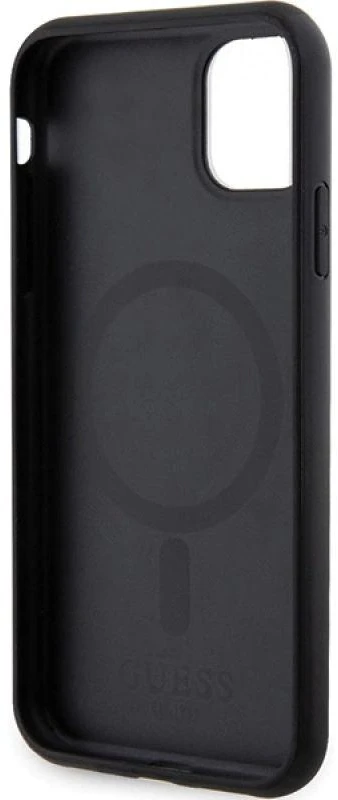 Dėklas GUESS GUHMN61PSAHMCK IPHONE 11 / XR 6.1 "Juodas / Juodas HARDCASE SAFFIANO MAGSAFE